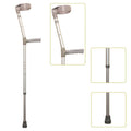 Elbow crutch closed forearm aluminium