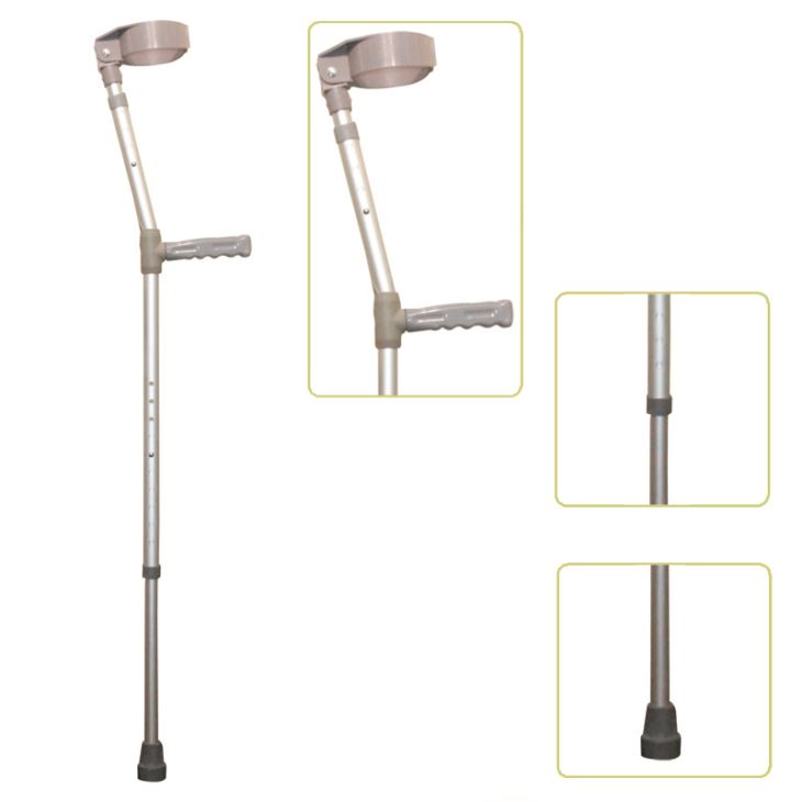 Elbow crutch closed forearm aluminium