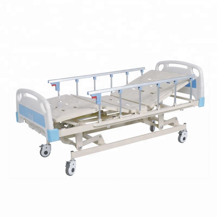 Hospital bed three crank with mattress