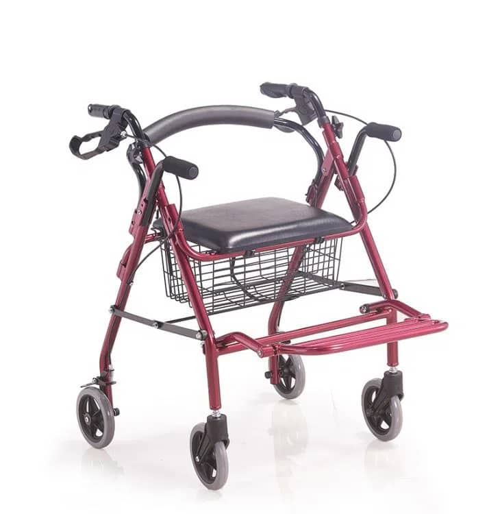 Rollator dual purpose foldable with basket
