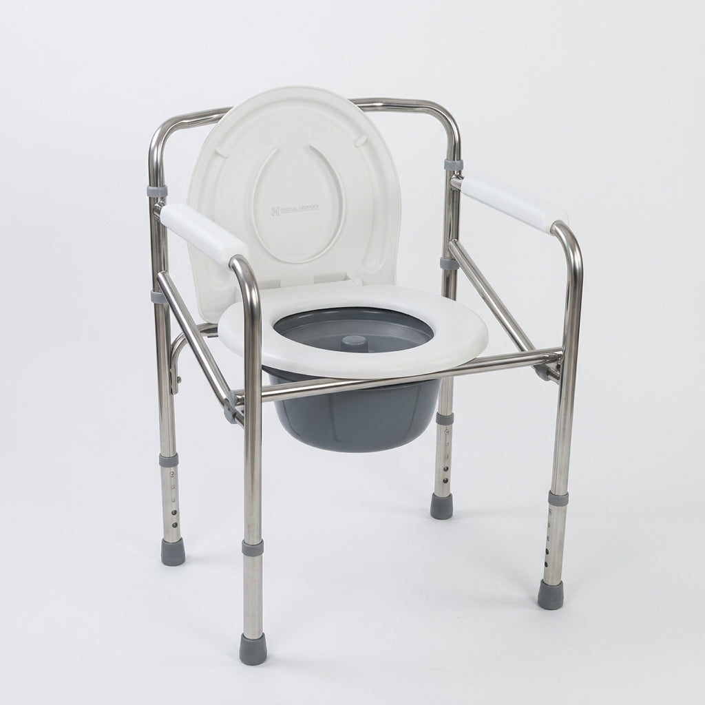 Commode no wheels foldable 100kg