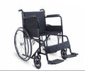 Wheelchair solid wheel fixed arm & footrest 46cm seat width 100kg