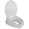 Toilet seat raiser with lid