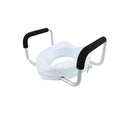 Toilet seat raiser with handles